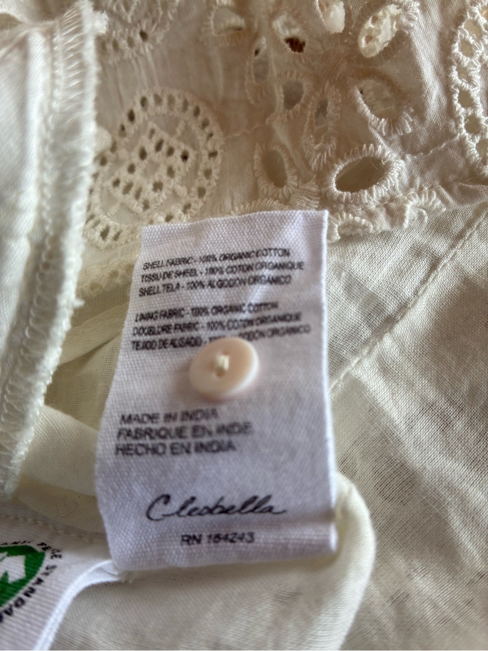 NWOT Cleobella LYDIA MINI DRESS in IVORY Size X-Large - Picture 12 of 12